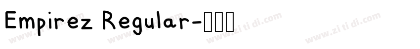 Empirez Regular字体转换